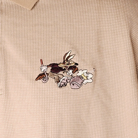 Warner Bros Studio Store Other - Vintage Warner Bros Wile E Coyote Polo Golf Shirt
